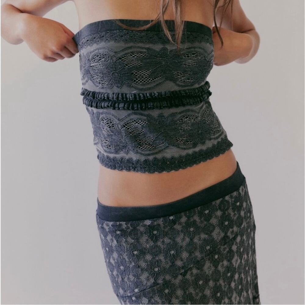 Juniper Lace Bandeau Top - Free People - Size Small
